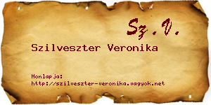 Szilveszter Veronika névjegykártya